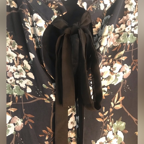 Umgee Black Floral Boho Print Dress Size S - Picture 6 of 7